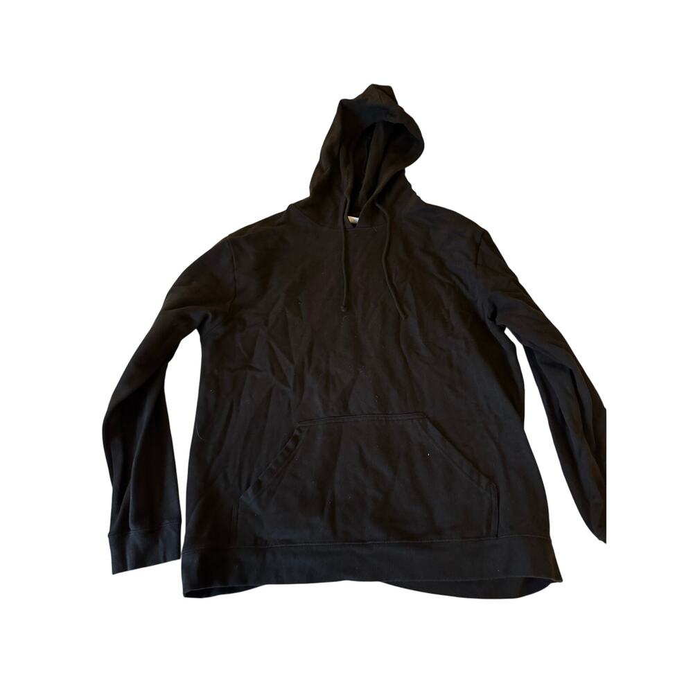 Jeff Athletics Black Hoodie – Size Large – Classic Pullover Sweatshirt